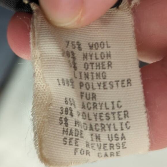 EUC Mario De Pinto Winter Coat Womens M Faux Fur Small Zipper - Picture 8 of 8